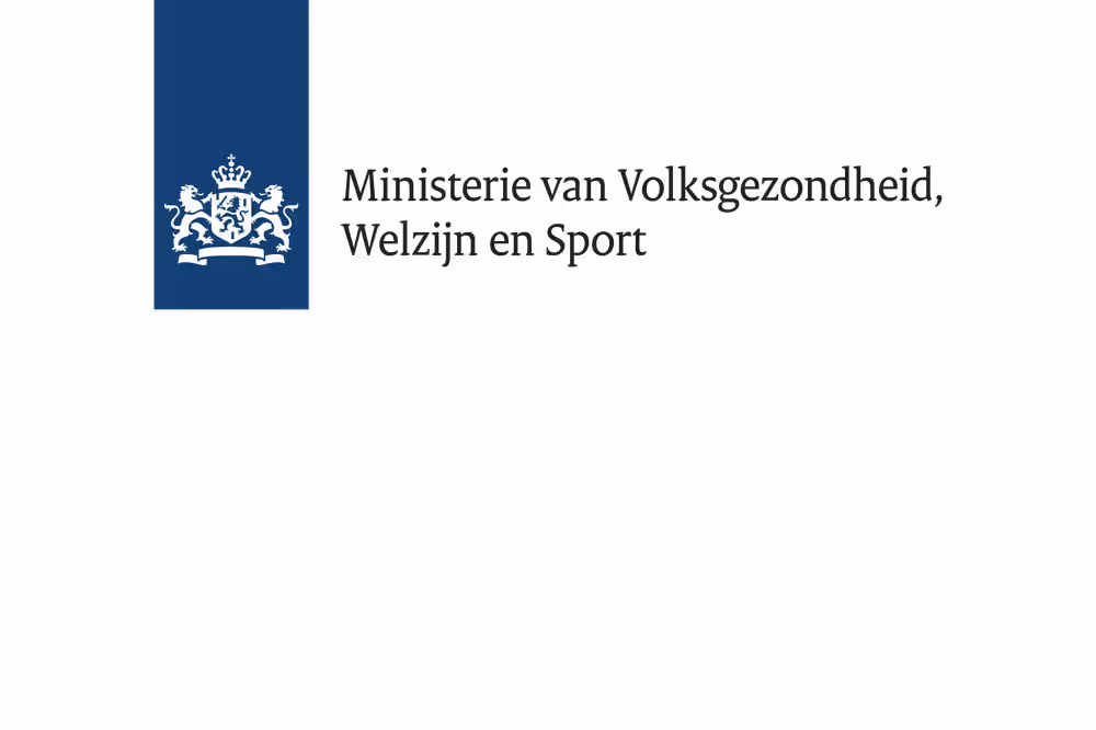 Logo Ministerie van Volksgezondheid, Welzijn en Sport